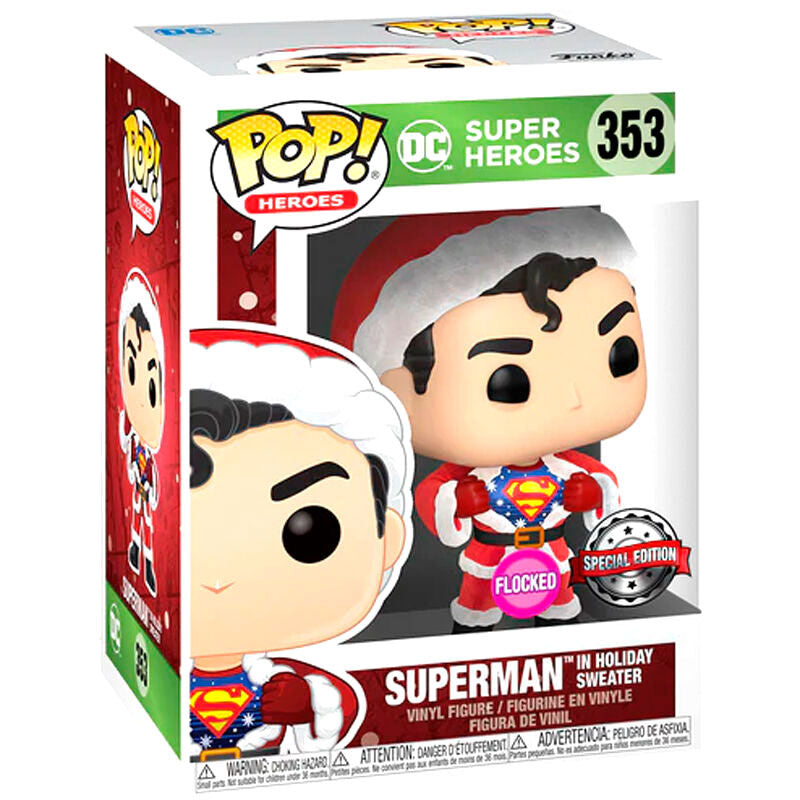 Funko Set figura POP & Tee DC Comics Superman Exclusive Flocked (imagen 5 de 6)