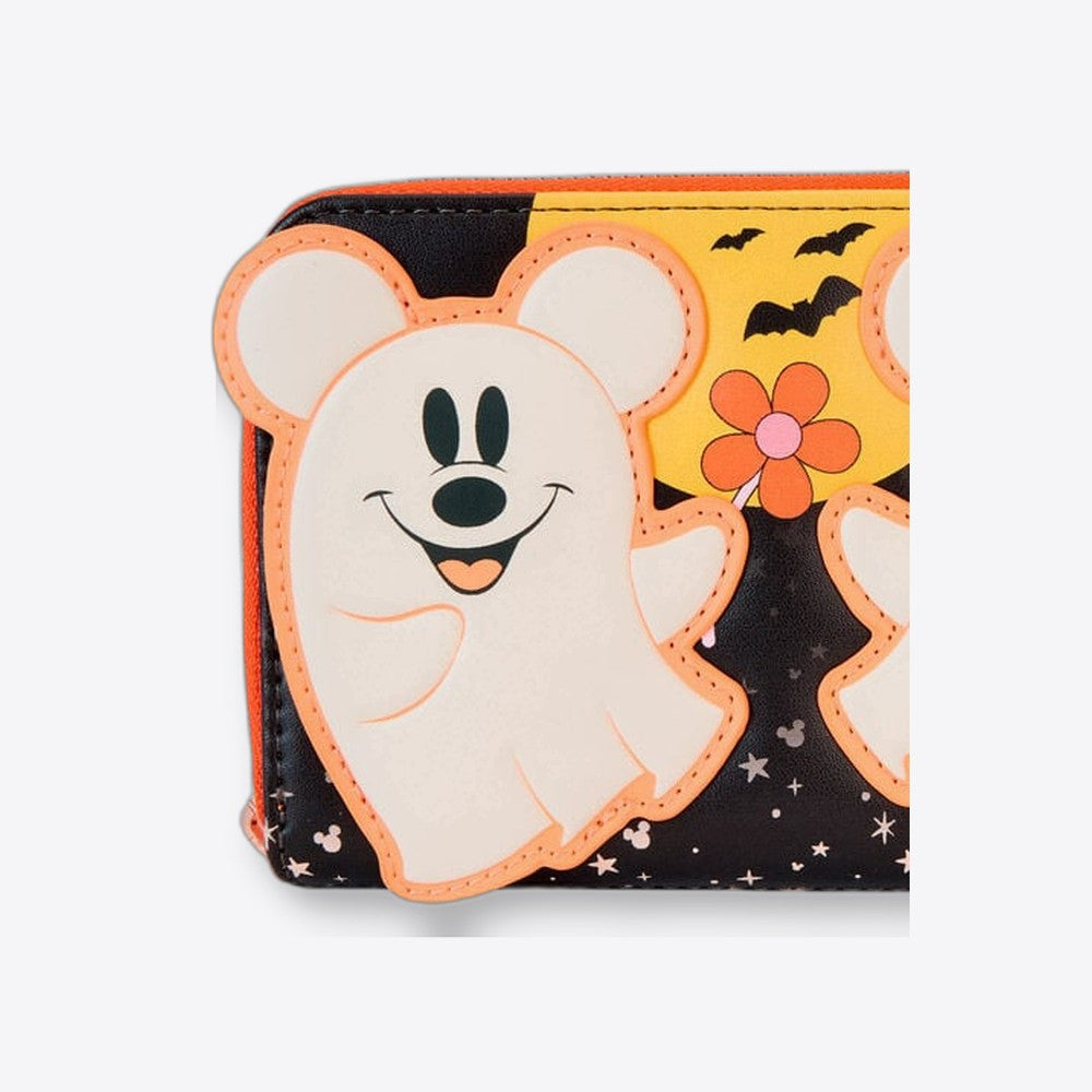 Cartera Floral Ghost Mickey & Minnie Disney Loungefly (imagen 6 de 6)