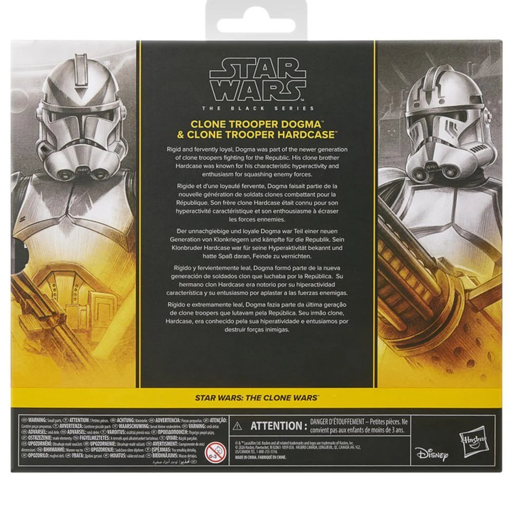 Hasbro Blister 2 figuras Clone Trooper Dogma & Clone Trooper Hardcase Star Wars 15cm (imagen 3 de 10)