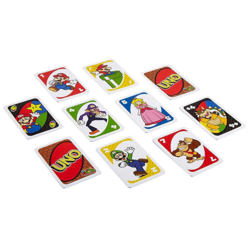 Super Mario Bros UNO Juego de Cartas Nintendo Mattel