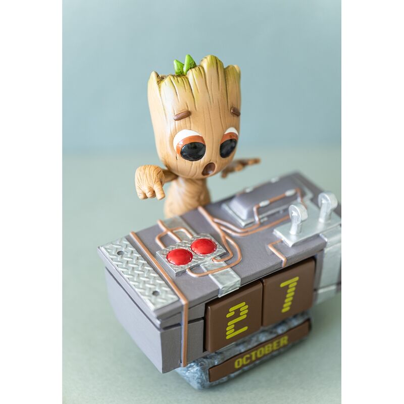 Erik Calendario Perpetuo 3D Groot Death Button Guardianes de la Galaxia Marvel (imagen 5 de 6)