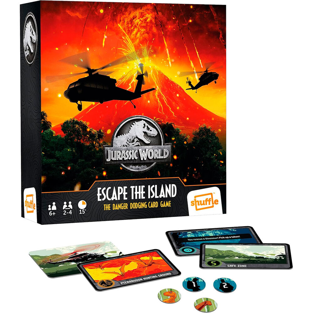 Shuffle Juego mesa Jurassic World (imagen 2 de 5)
