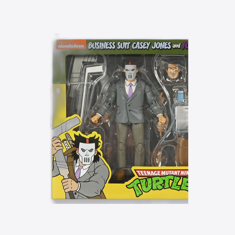 Figura neca teenage mutant ninja turtles business suit casey jones & split foot soldier pack 2 scale action (imagen 3 de 6)