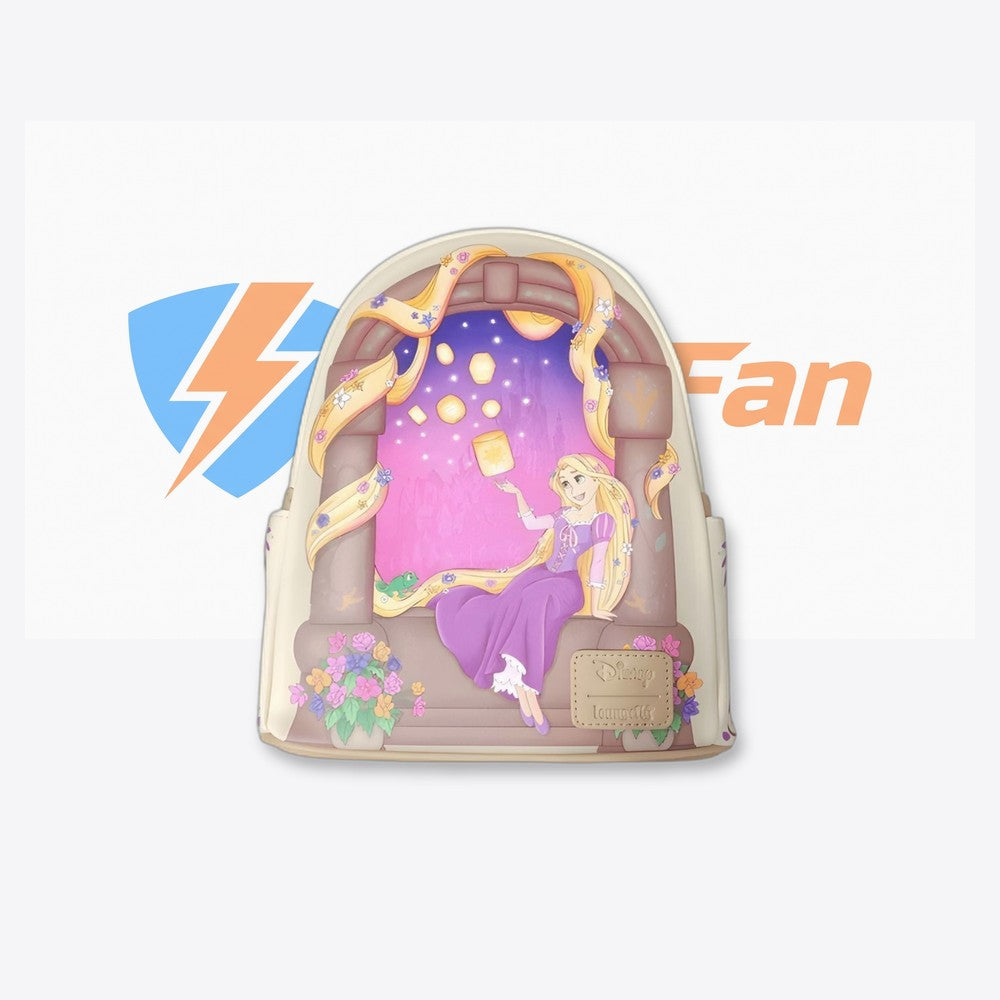 Lf | Lounfefly Mochila With Lanterns Scene Tangled Rapunzel Disney Loungefly 26cm (imagen 2 de 6)