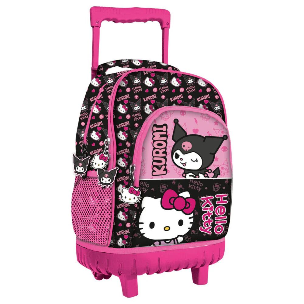 Manenti Trolley Kuromi & Hello Kitty 44cm