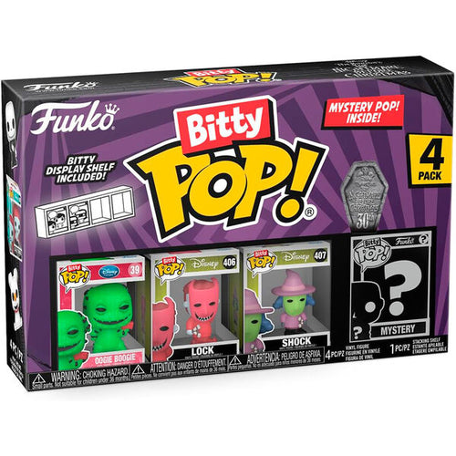 Disney Pesadilla Antes de Navidad Bitty POP Oogie Boogie Blister 4 Figuras Funko