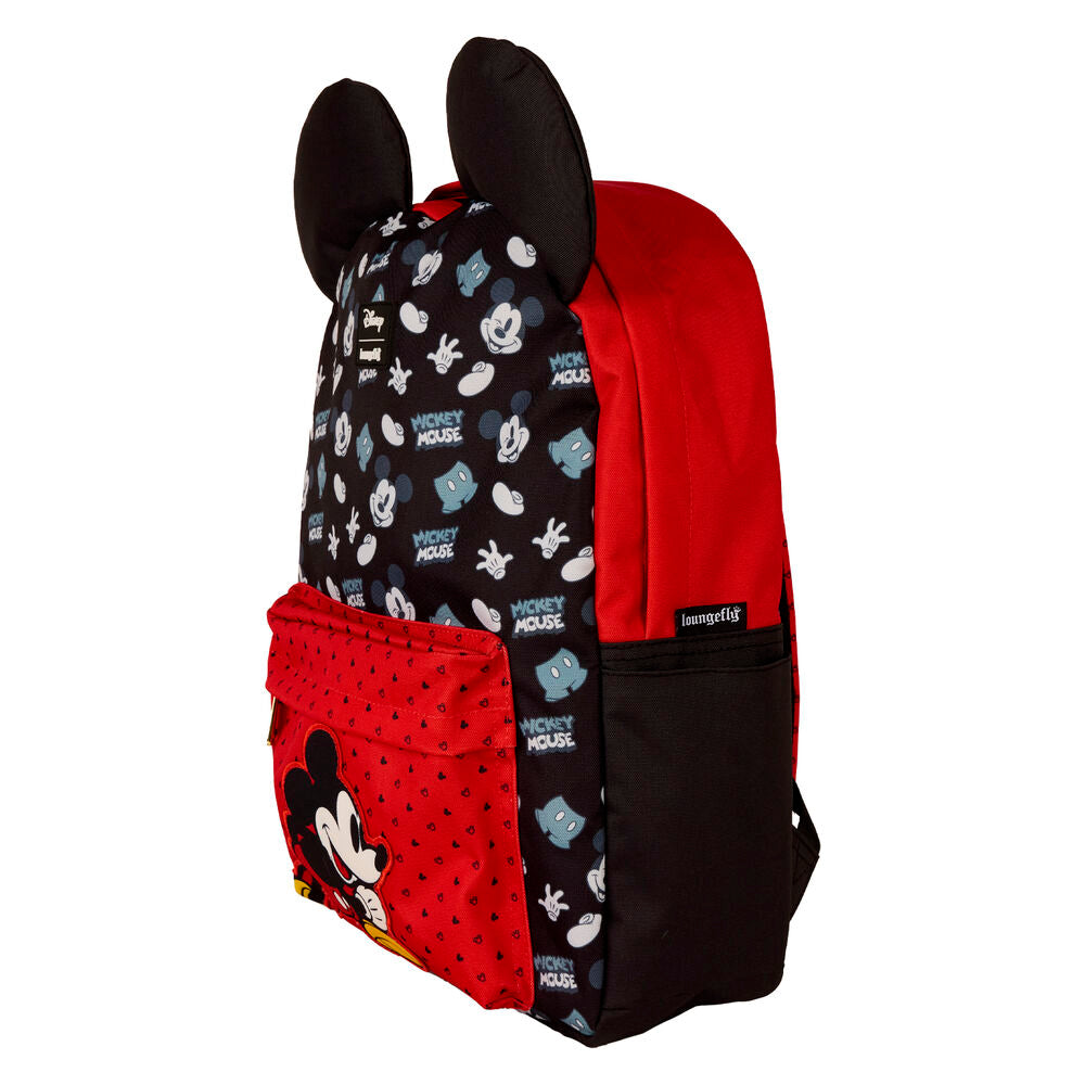 Mochila nylon Mickey Disney Loungefly 43cm (imagen 3 de 4)