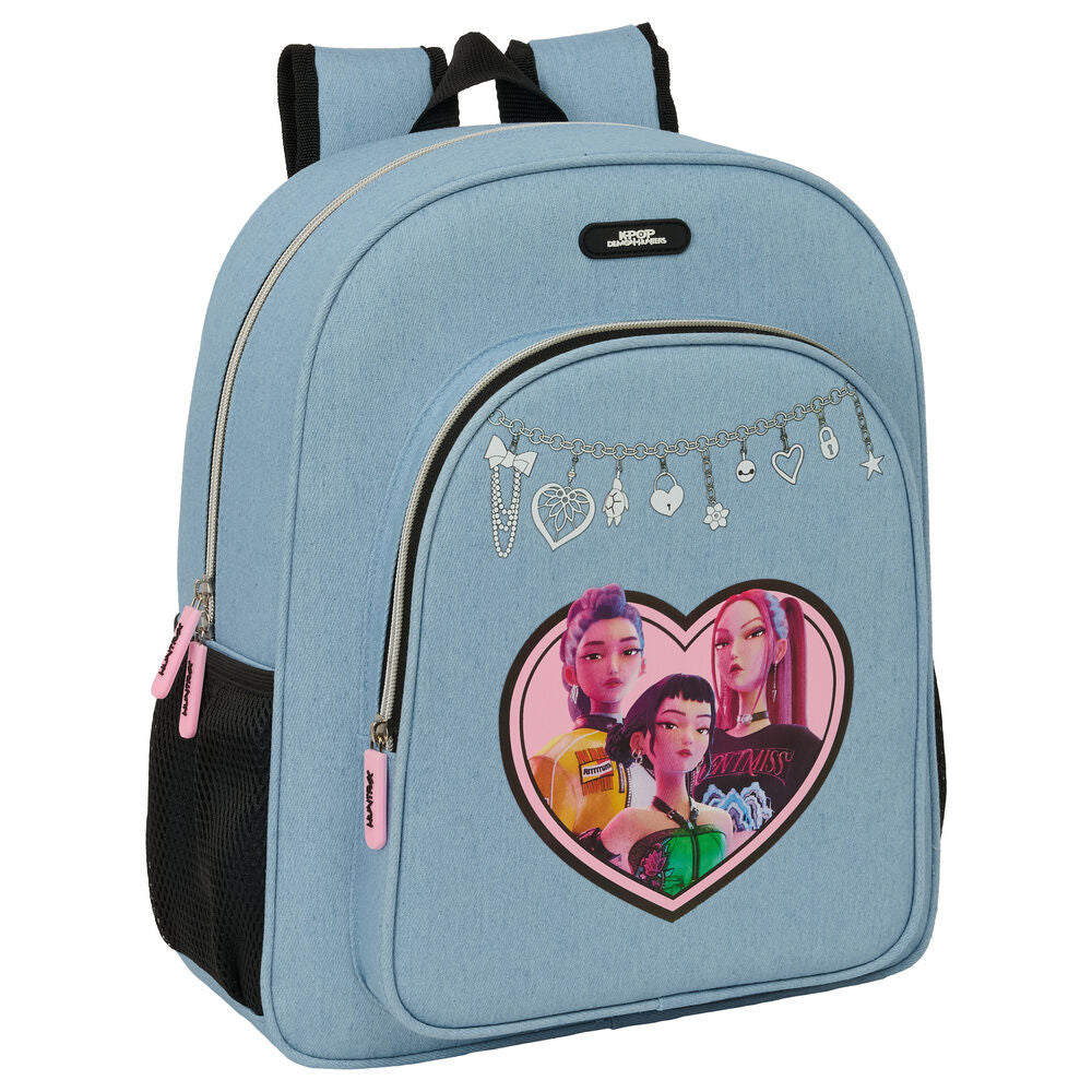 Safta Mochila Huntrix Demon Hunters Kpop 38cm adaptable