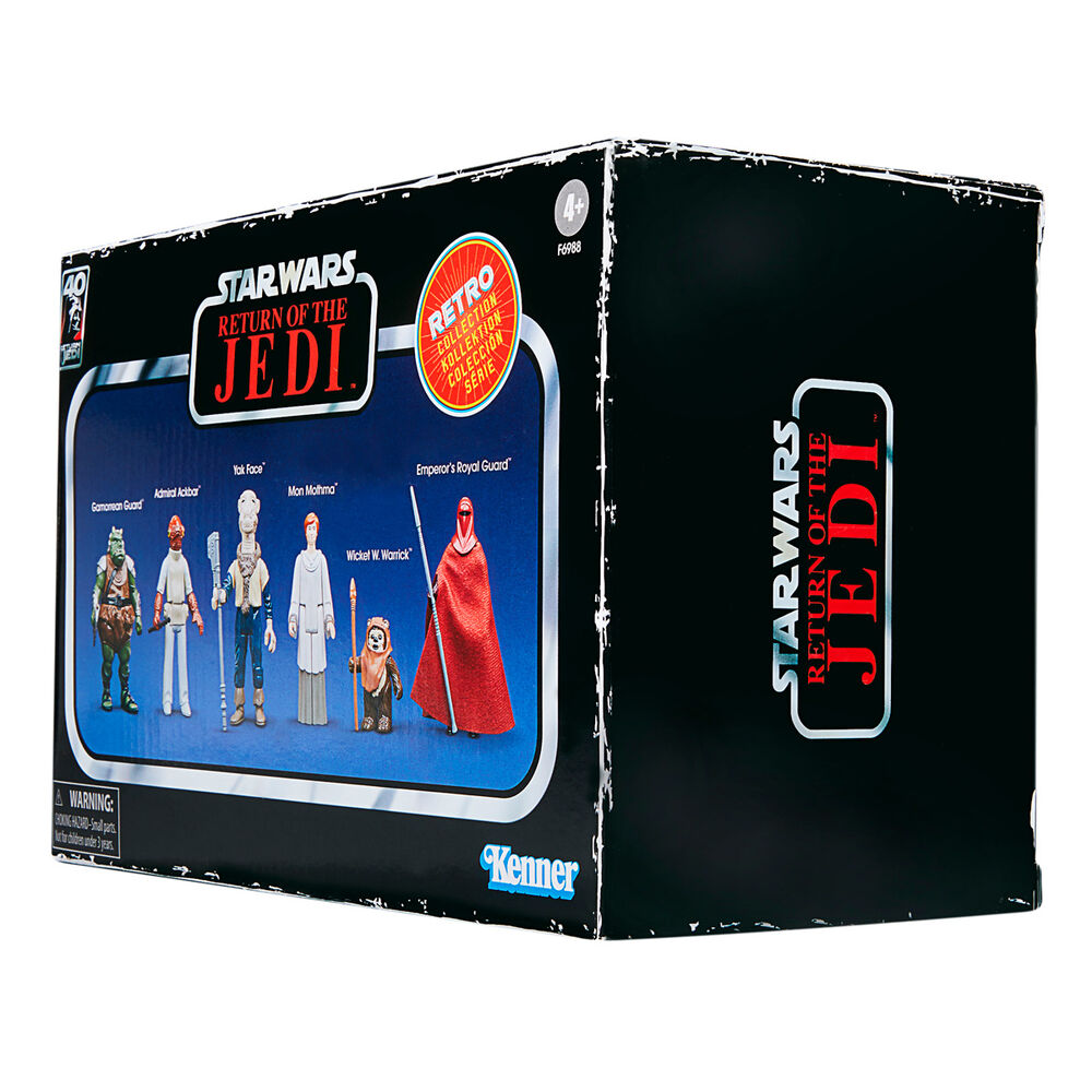Set 6 Figuras Coleccion Rétro Star Wars - El Retorno del Jedi | Hasbro