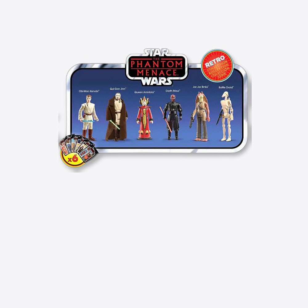 Hasbro Set figuras Phantom Menace Star Wars 9,5cm (imagen 6 de 6)