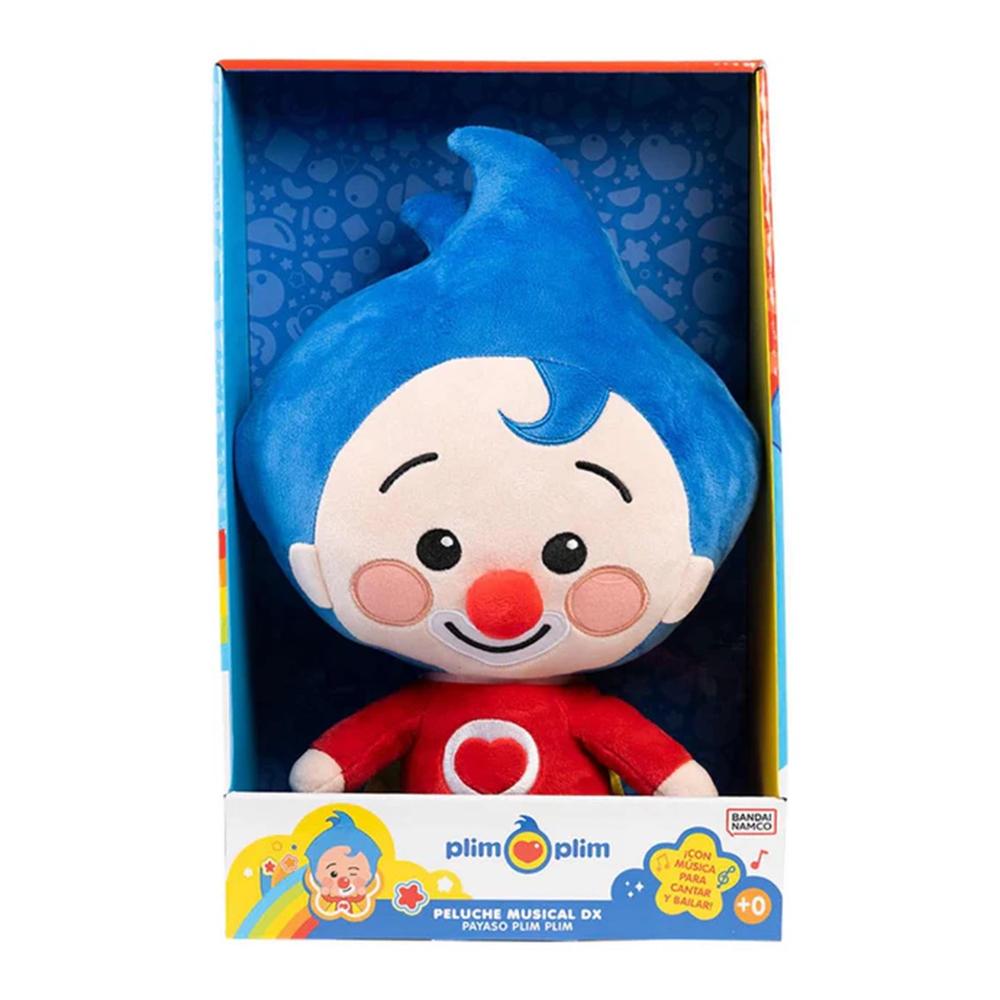 Bandai Rojo Peluche musical dx payaso plim plim
