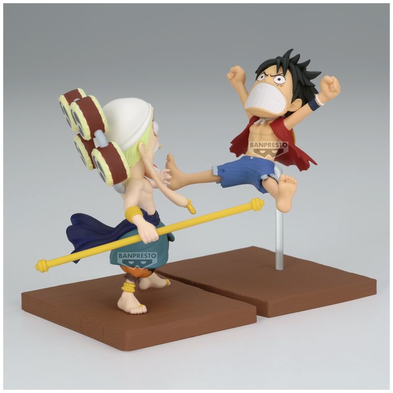 One Piece Set Figuras Luffy & Enel World Collectable 7cm Banpresto