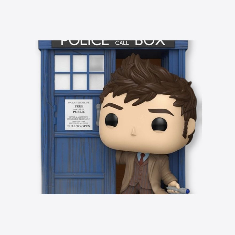 Funko Figura POP Rides Deluxe Doctor Who Tardis with Tenth Doctor (imagen 6 de 6)