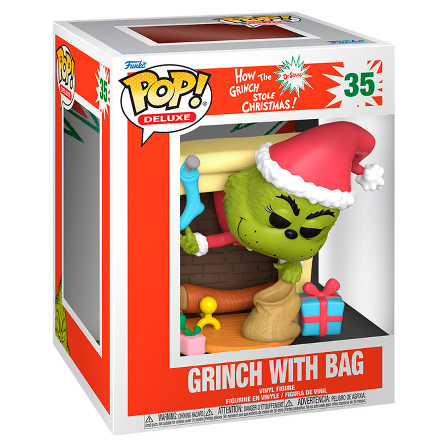 Funko Figura POP Deluxe The Grinch with Bag (imagen 2 de 3)