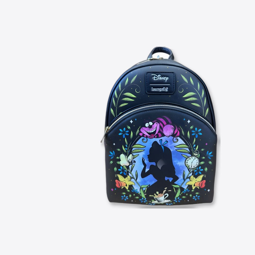 Lf | Loungefly Mochila Disney Alice In Wonderland Floral Glow Collection Loungefly 26cm (imagen 4 de 6)