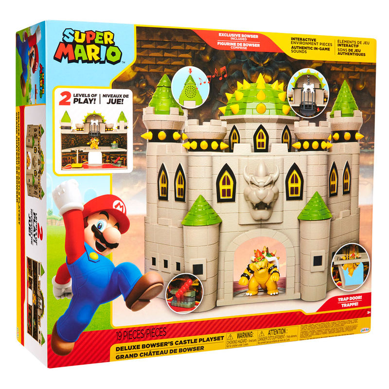 Jakks Pacific Playset Castillo Bowser deluxe Mario Bros