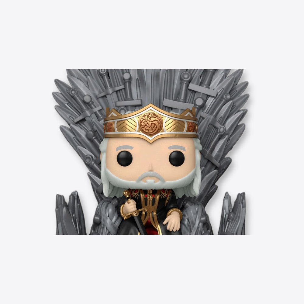 Funko Figura POP Deluxe La Casa del Dragon Viserys on the Iron Throne (imagen 6 de 6)