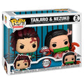 Funko Blister 2 figuras POP Demon Slayer Kimetsu no Yaiba Tanjiro & Nezuko Exclusive