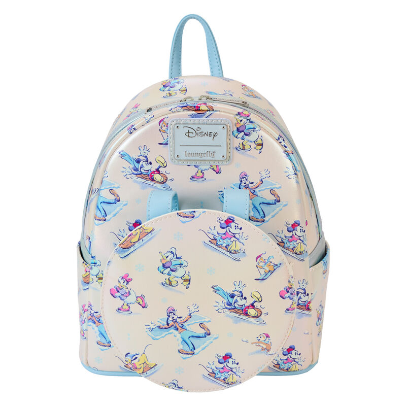 Set Mochila + Diadema orejas Winter Wonderland Mickey and Friends Disney Loungefly 26cm (imagen 4 de 7)