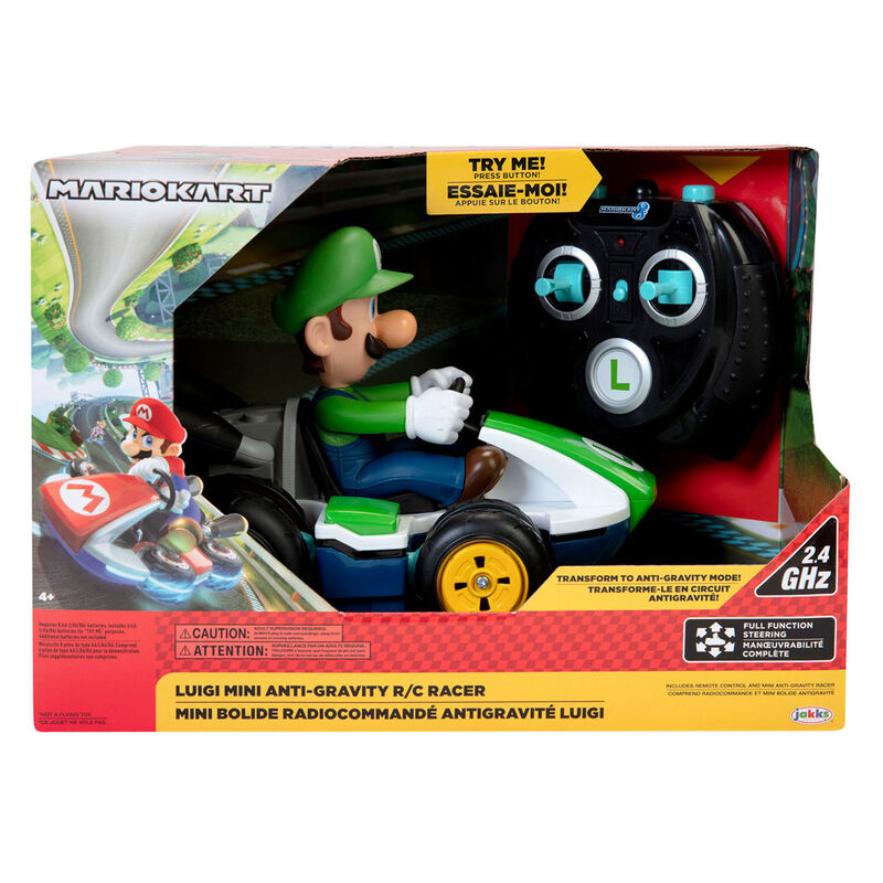 Jakks Pacific Coche Mini RC Racer Luigi Mario Kart Nintendo radio control (imagen 2 de 7)