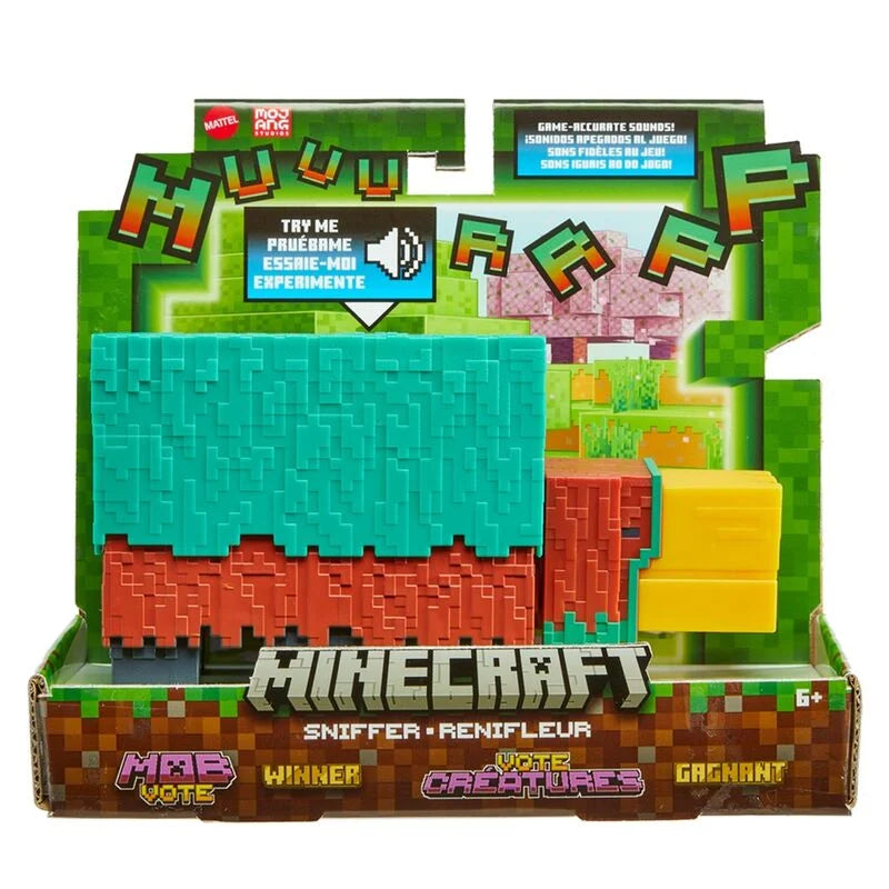 Mattel Figura Sniffer Minecraft sonido 8cm