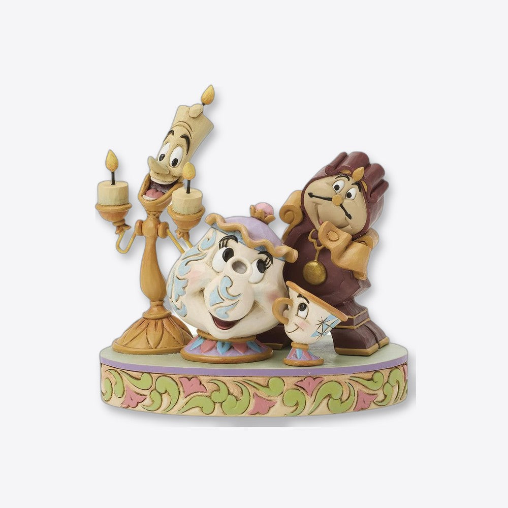 Figura enesco lumiere - la senora pott - chip y cogsworth (imagen 2 de 6)