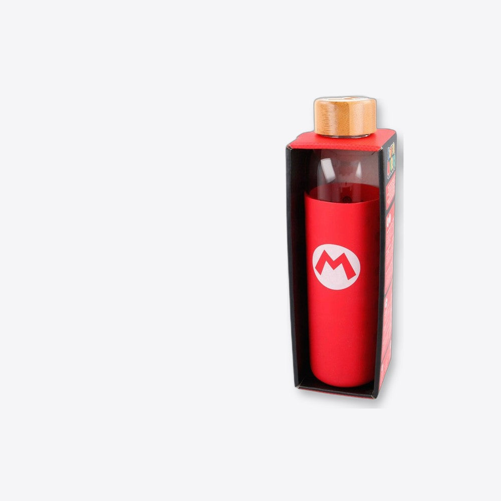 Stor Botella cristal Super Mario Bros Nintendo funda silicona 585ml (imagen 4 de 6)