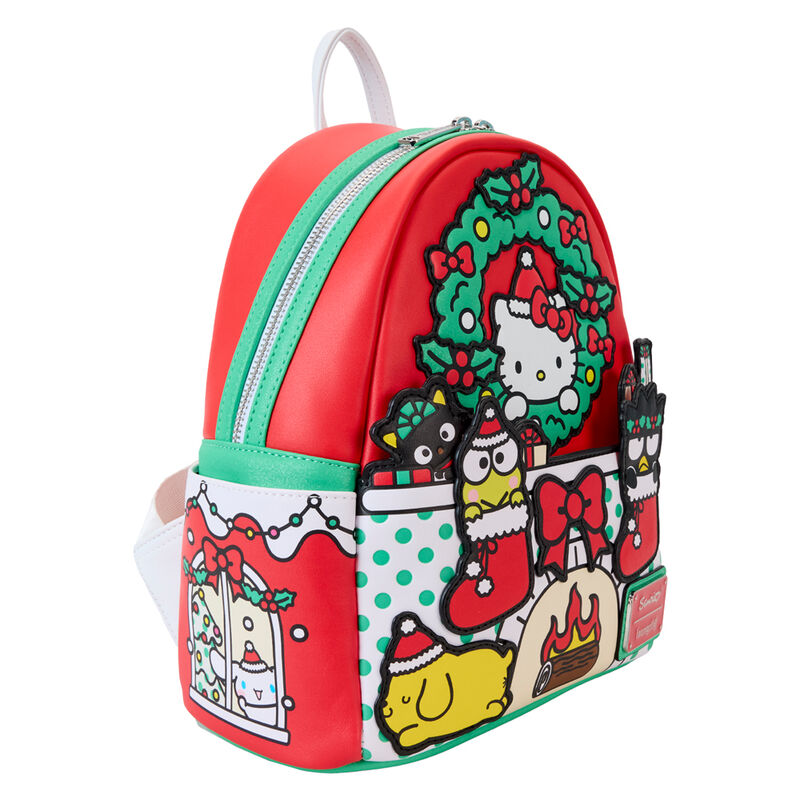 Mochila Christmas Hello Kitty Sanrio Loungefly 26cm (imagen 4 de 7)
