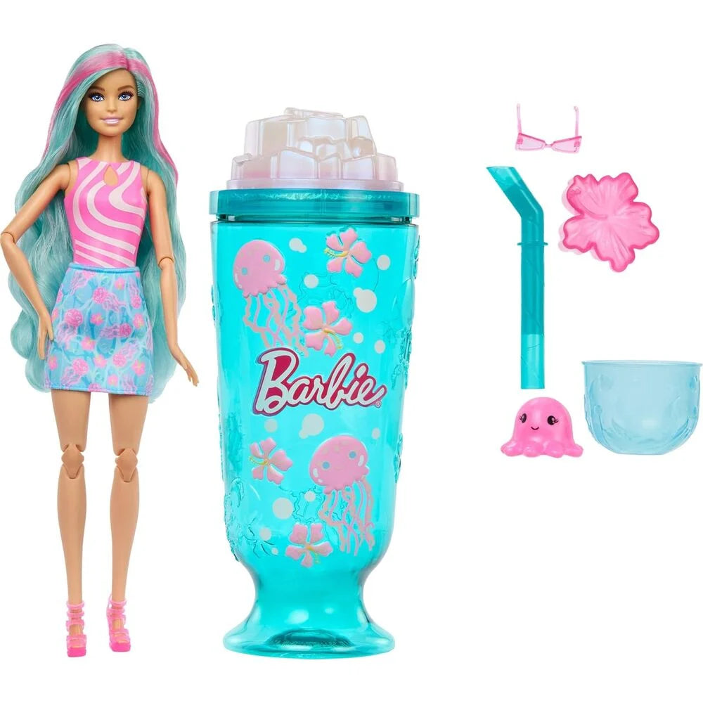 Mattel Muñeca Granizado de Mar Copa Azul Pop Reveal Barbie