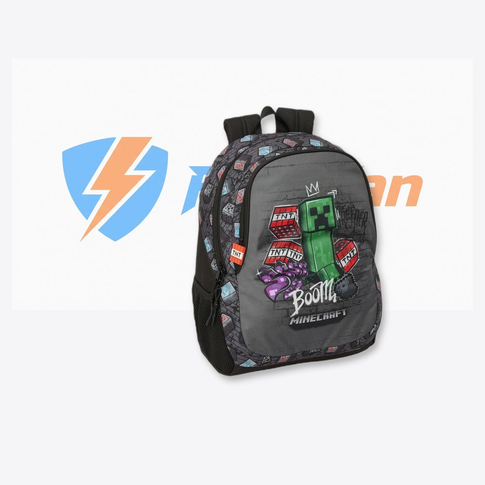 Safta Mochila Graffiti Minecraft 44cm adaptable (imagen 6 de 6)