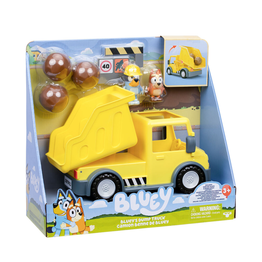 Famosa Camion Volquete + figuras Bluey (imagen 4 de 9)