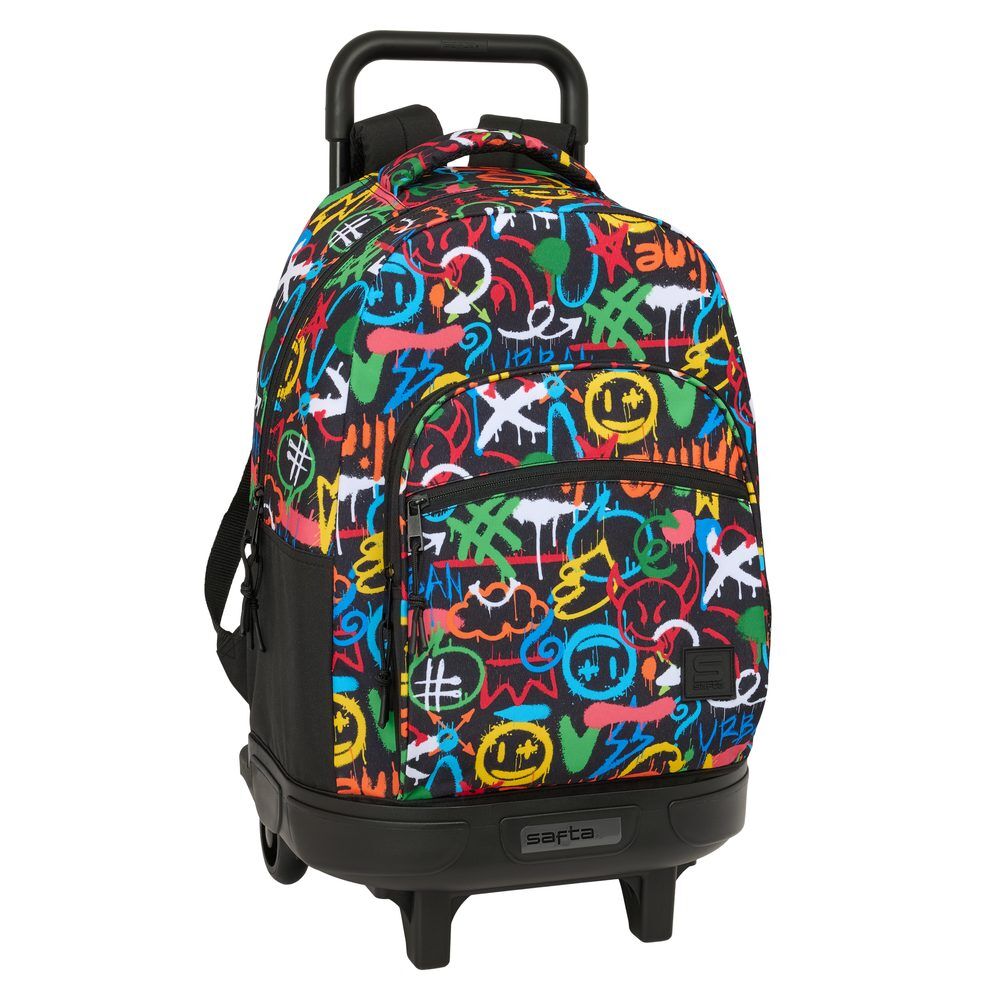 Safta Trolley Compact Extraible Colors Graffiti 42cm