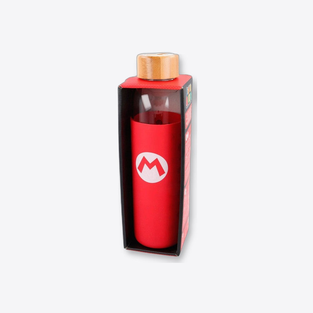 Stor Botella cristal Super Mario Bros Nintendo funda silicona 585ml (imagen 2 de 6)