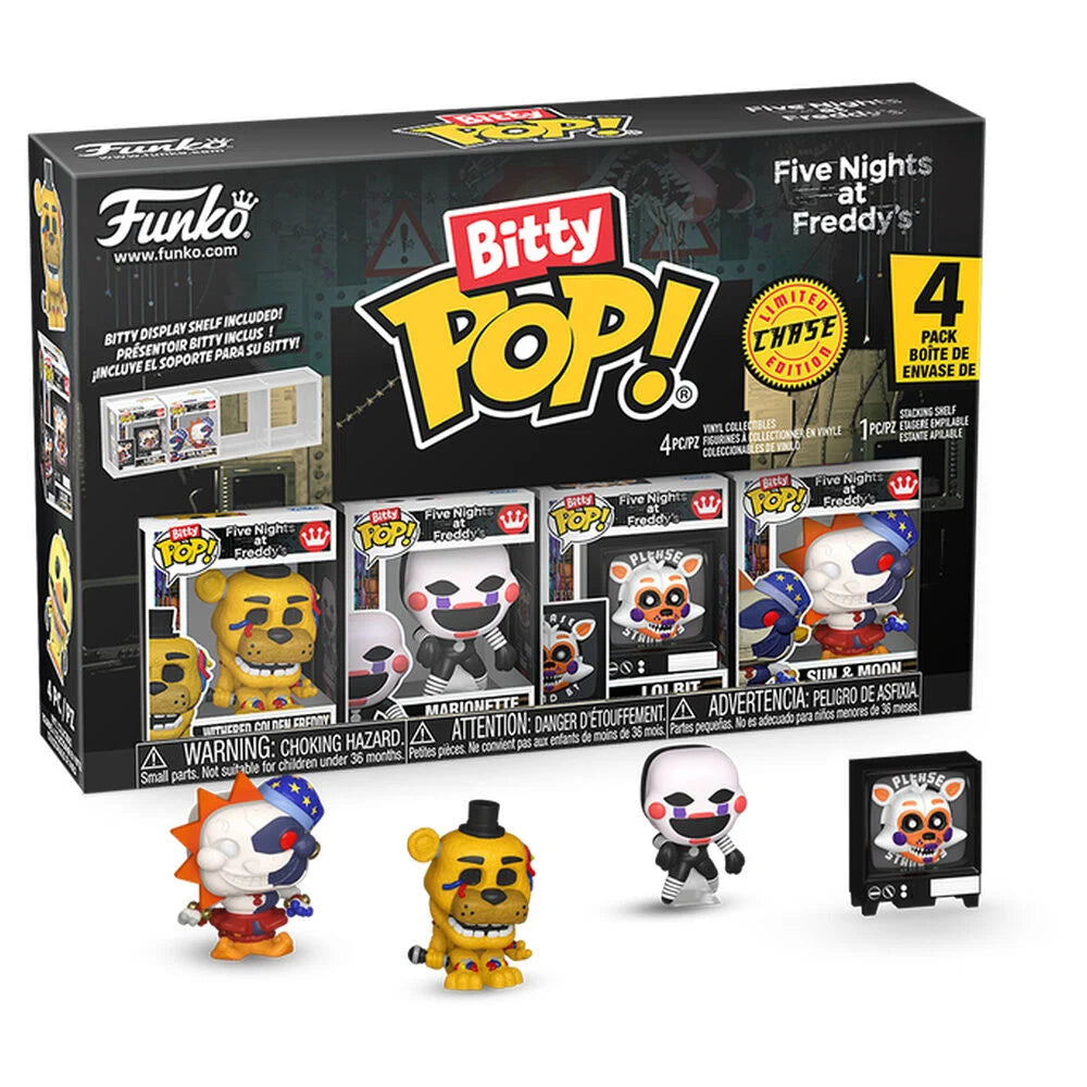 FNAF Bitty POP Blister 4 Figuras Edición Limitada Funko Colección
