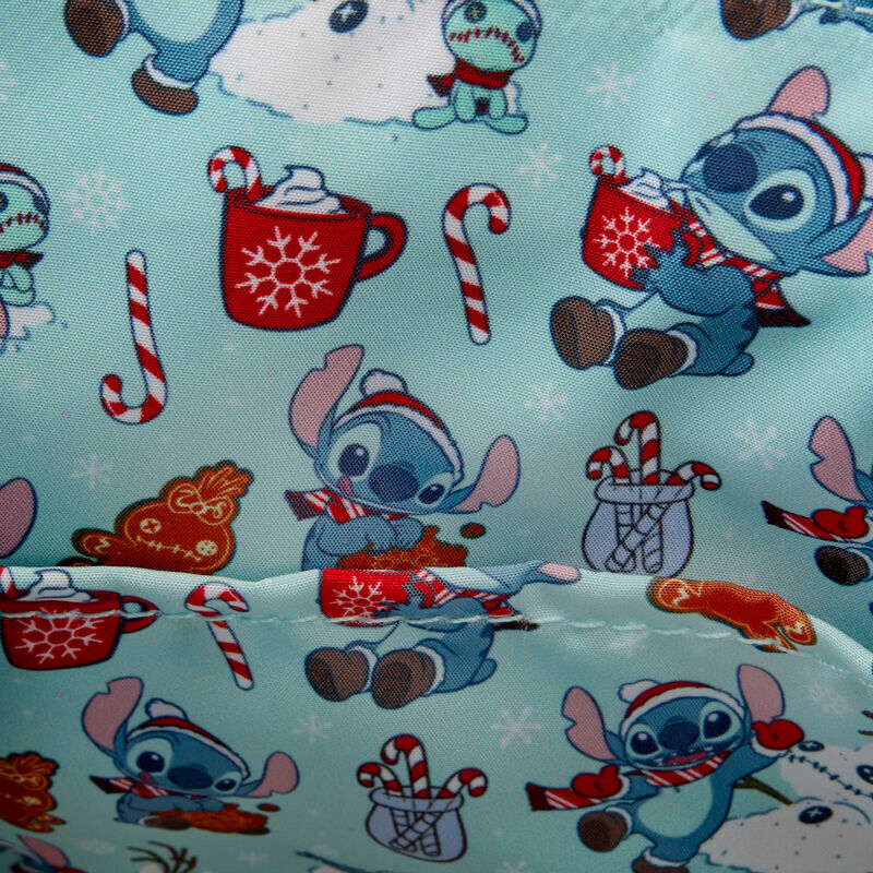 Bolso glitter Holiday Stitch Disney Loungefly (imagen 6 de 7)