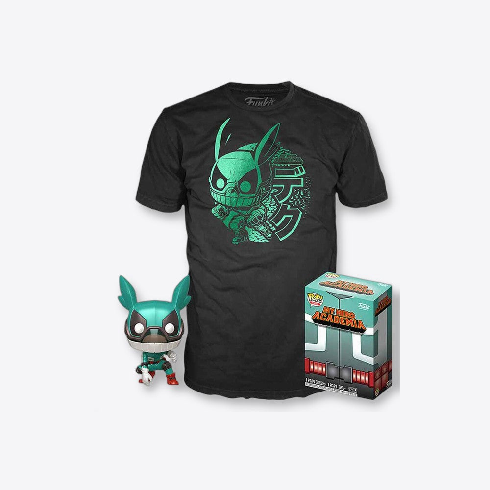 Funko Set figura POP & Tee My Hero Academia Deku with Helmet (imagen 2 de 6)