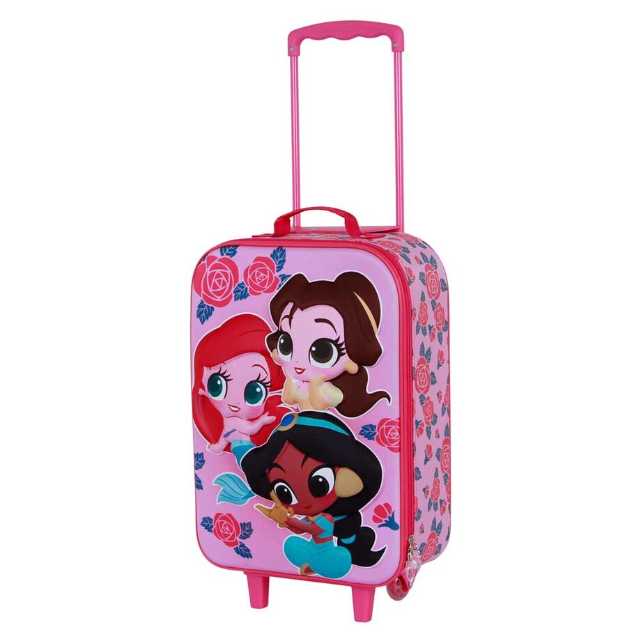 Karactermania Maleta trolley 3D Flowers Princesas Disney 52cm (imagen 4 de 5)