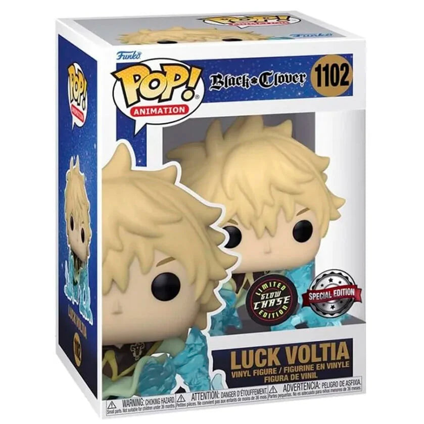 Funko Figura POP Black Clover Luck Voltia Exclusive Chase (imagen 2 de 4)
