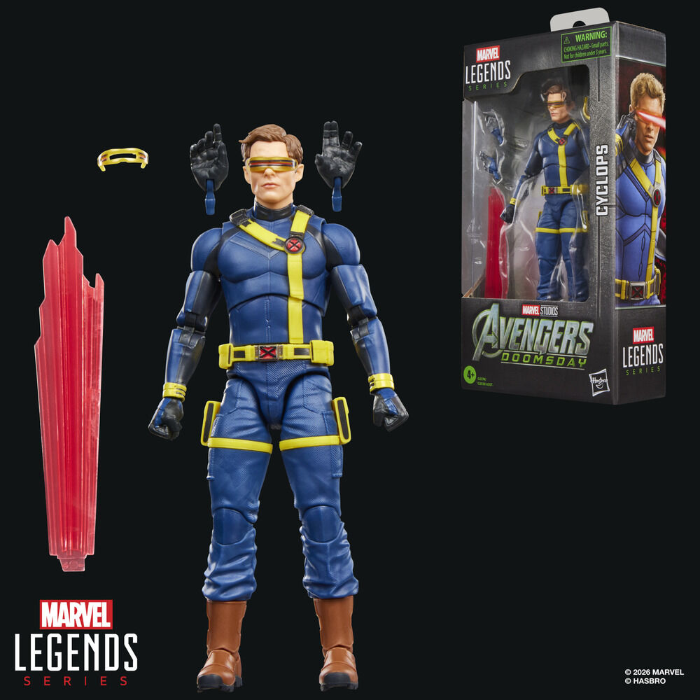 Hasbro Figura Cyclops Avengers Doomsday Marvel Legends Series 15cm (imagen 6 de 10)