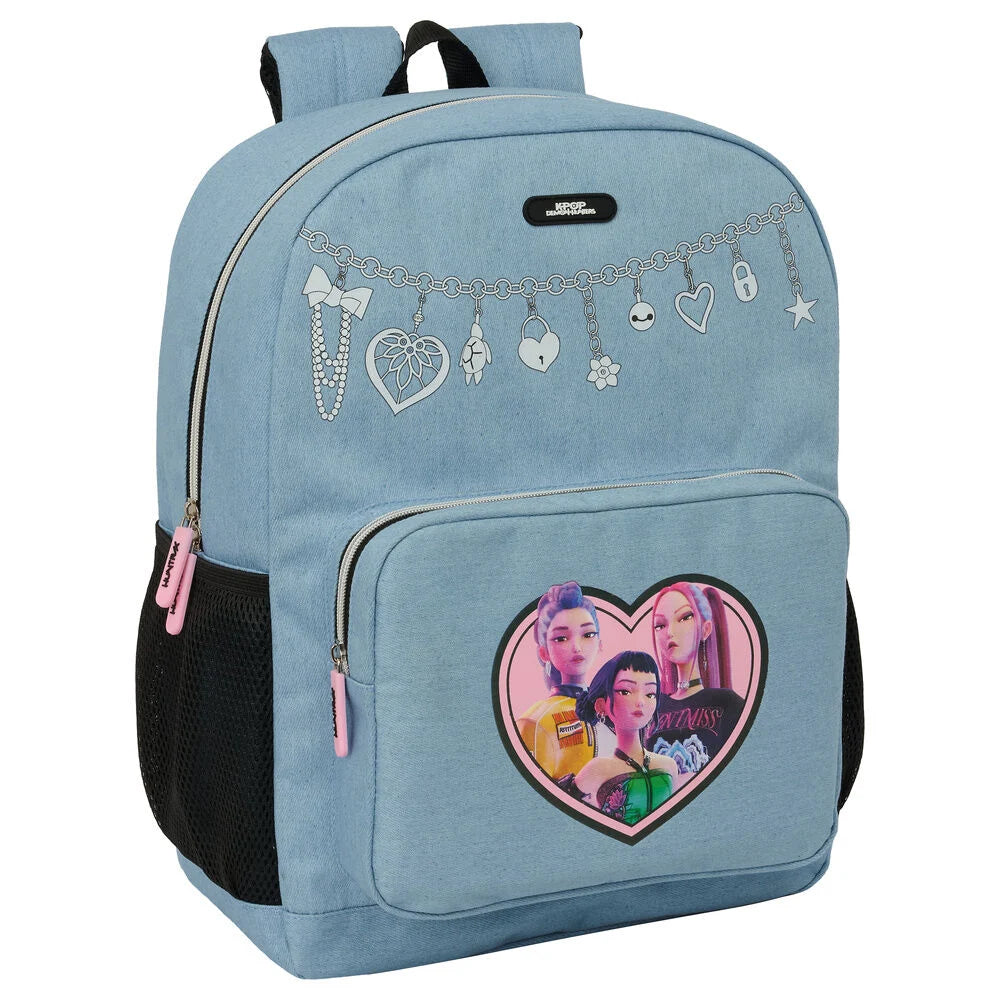 Safta Mochila Huntrix Kpop Demon Hunters 43cm adaptable