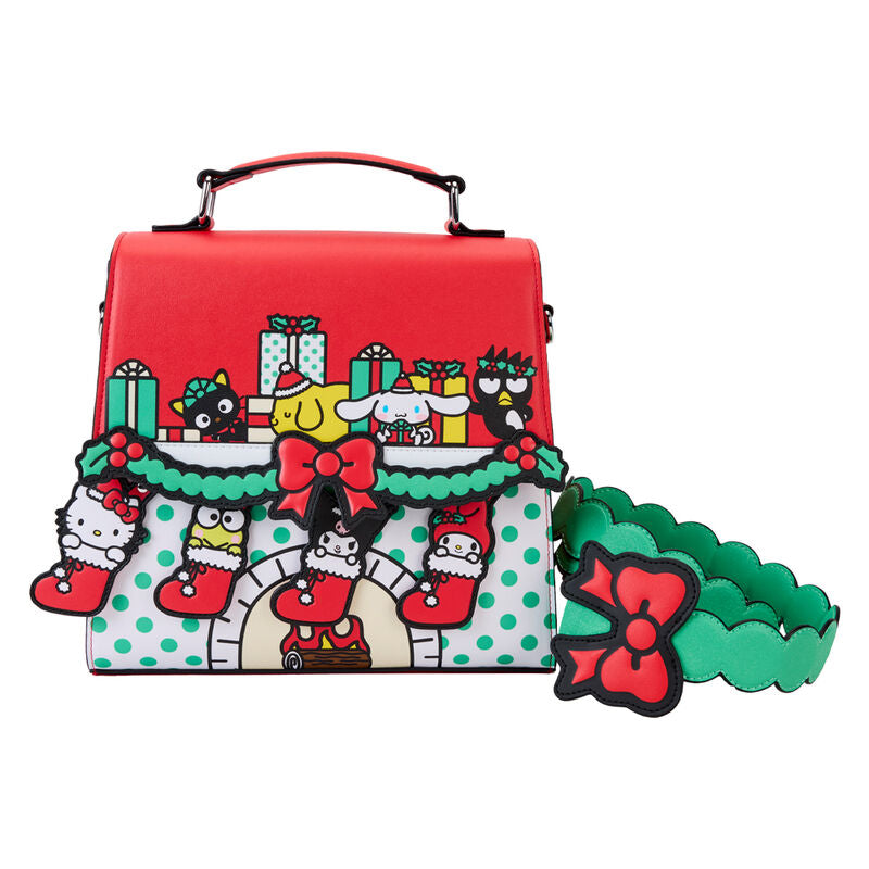 Bolso bandolera Christmas Hello Kitty Sanrio Loungefly (imagen 3 de 7)