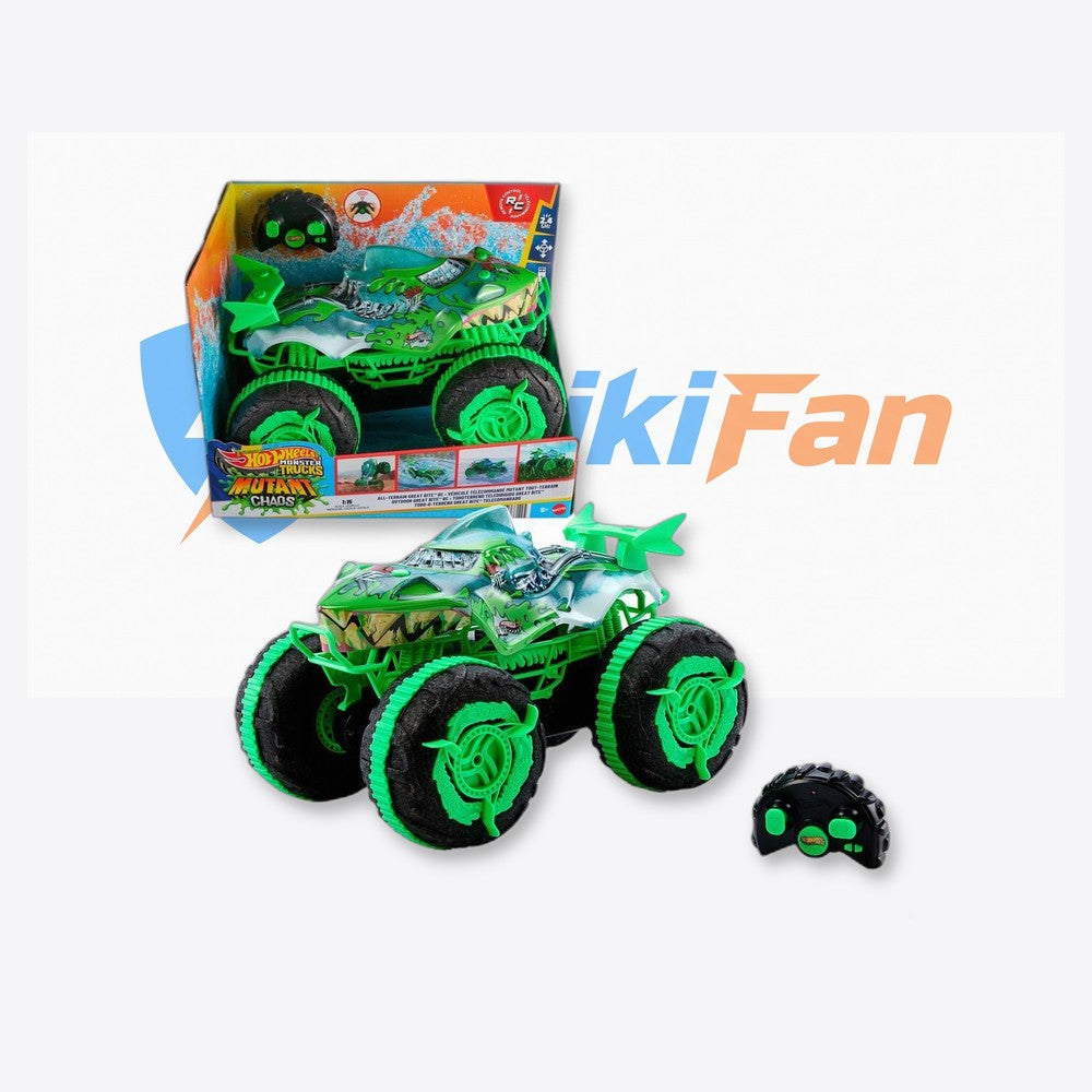 Mattel Coche Todoterreno radio control Mutant Chaos Monster Trucks Hot Wheels (imagen 4 de 6)