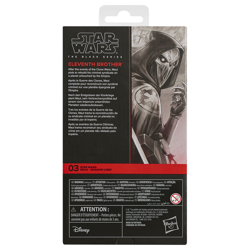 Eleventh Brother Maul Shadow Lord - Figura 15cm | Star Wars | Hasbro