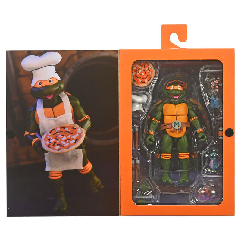 Neca Figura Ultimate Michelangelo VHS Cartoon Tortugas Ninja 18cm (imagen 2 de 6)