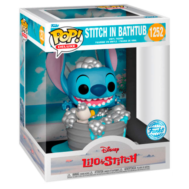 Funko Figura POP Deluxe Disney Lilo & Stitch - Stitch in Bathtub Exclusive (imagen 2 de 3)