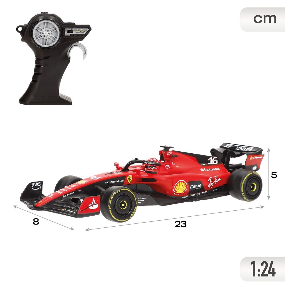 Maisto Coche Ferrari Formula 1 Charles Leclerc radio control (imagen 4 de 7)