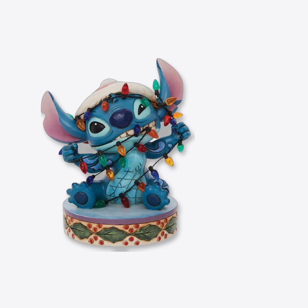Figura enesco disney stitch envuelto en luces de navidad (imagen 6 de 6)