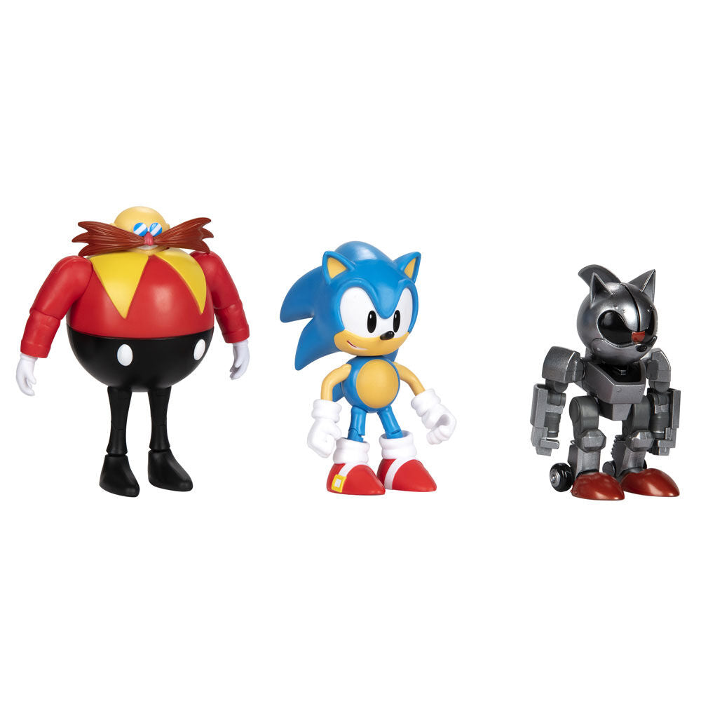 Sonic the Hedgehog - Blister 3 Figuras 30th Anniversary | Jakks Pacific