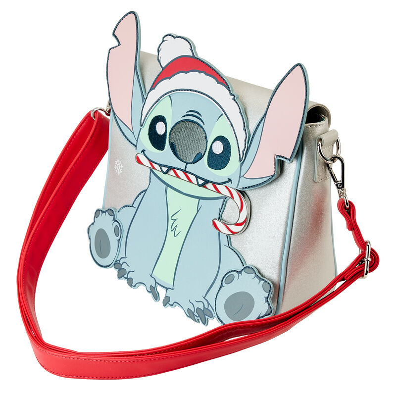 Bolso glitter Holiday Stitch Disney Loungefly (imagen 3 de 7)
