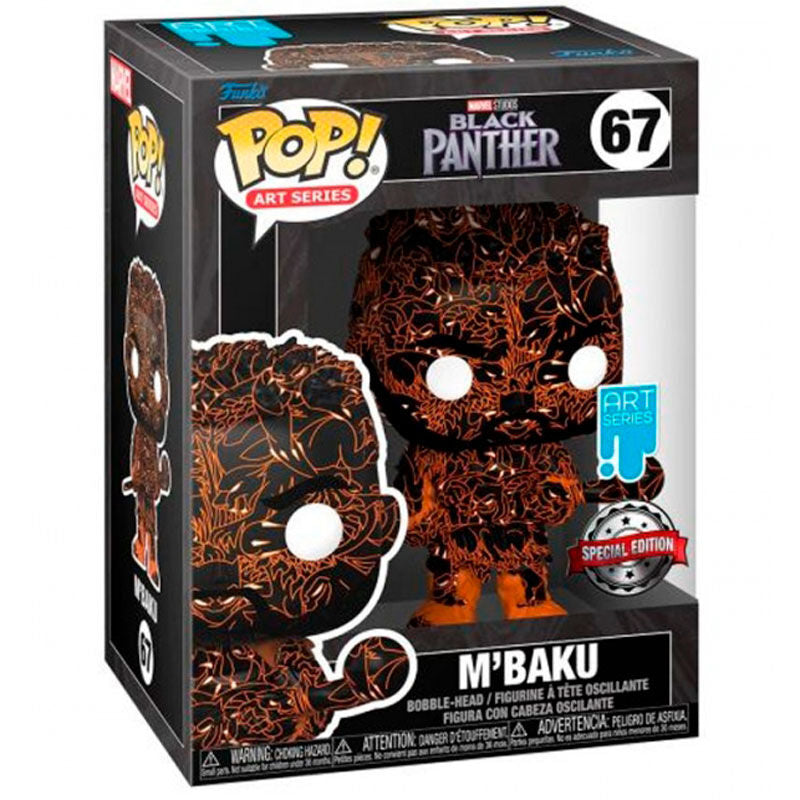 Funko Figura POP Marvel Black Panther M Baku Artist + Case Exclusive